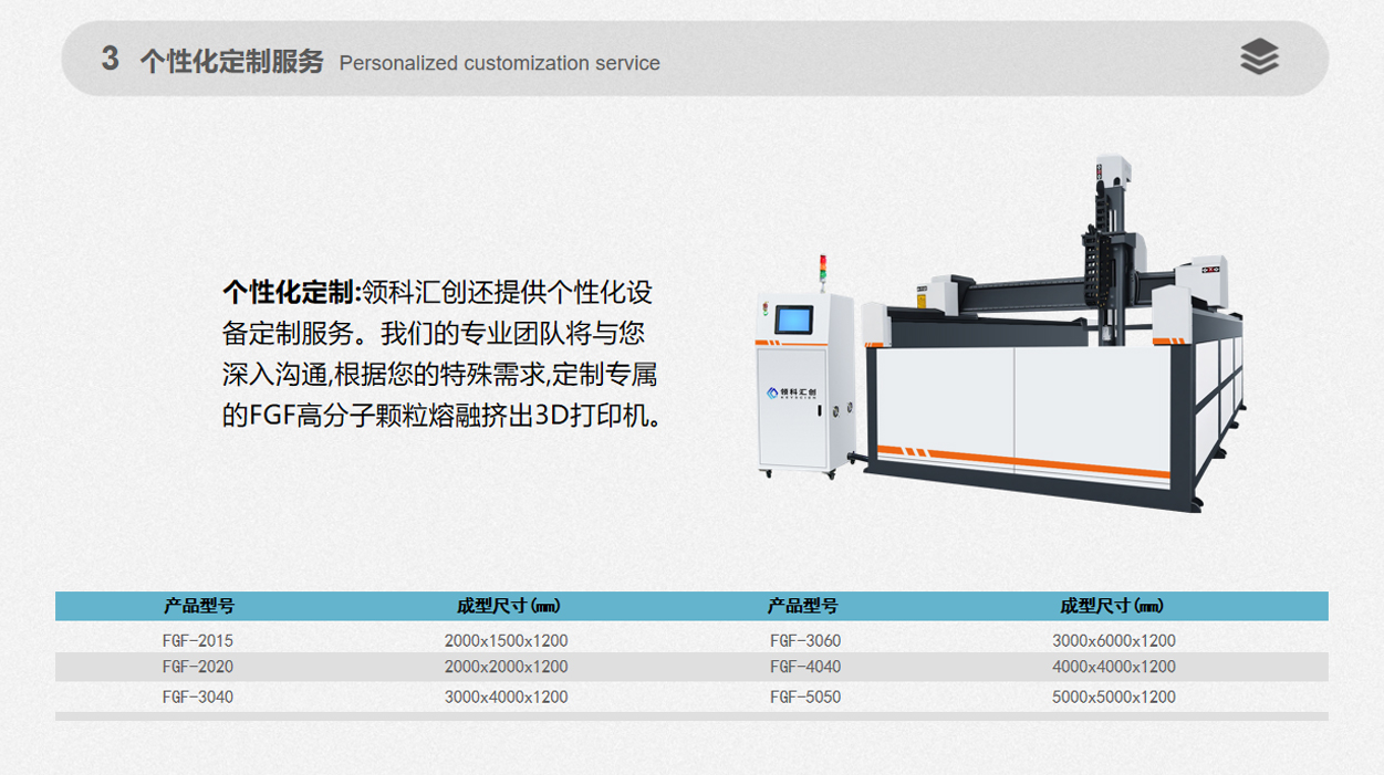 FGF高分子颗粒熔融挤出3D打印机 4