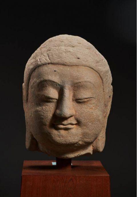 天龙山石窟流失佛首“云”展出 ，3D打印1:1还原洞窟风貌