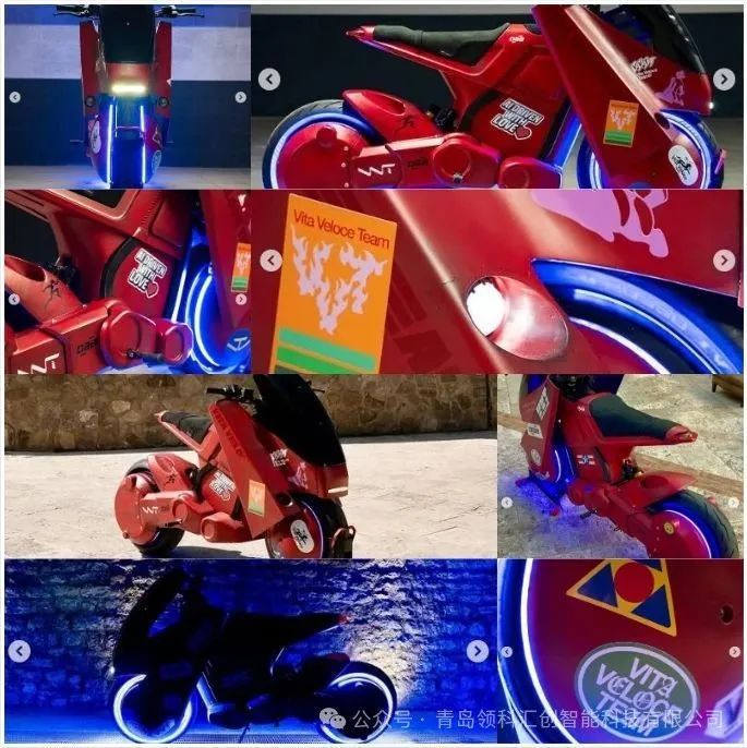 DAB Motors推出3D打印《Akira》风格电动摩托车，科技感十足 图片